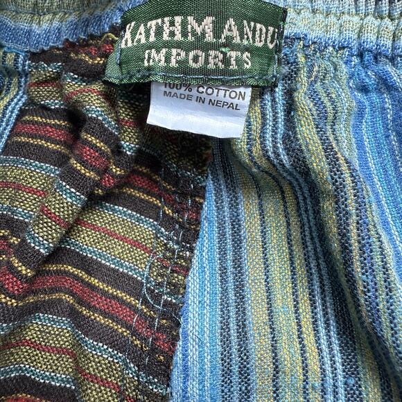Kathmandu Boho Hippie Patchwork Pull On Jogger Pants Size S/M Peace Free Spirit - Picture 4 of 7